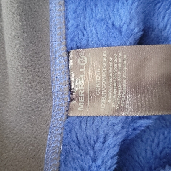 Marmot Fuzzy Full Zip Teddy Jacket Size X Small Blue - Picture 6 of 7